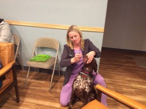 Dr. Nancy Meyer at pet education night. Why does my pet itch?